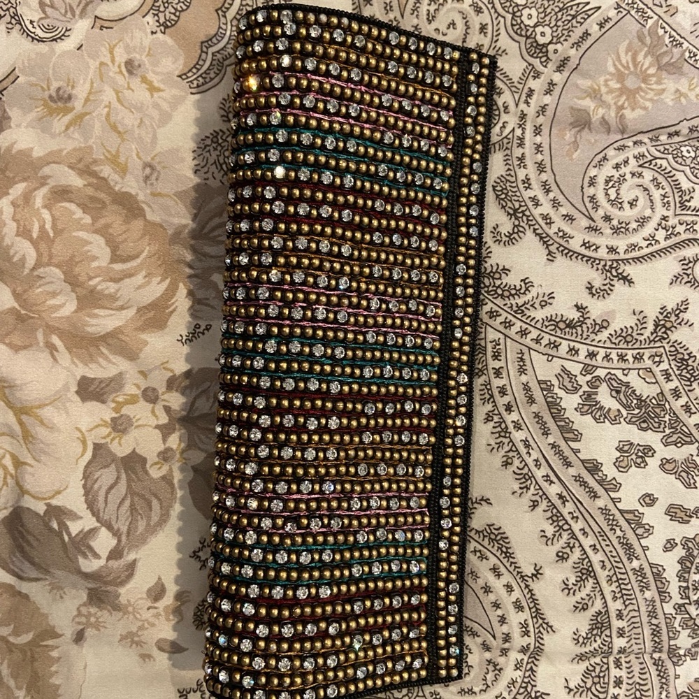 Reversible evening party clutch purse bag in good condition